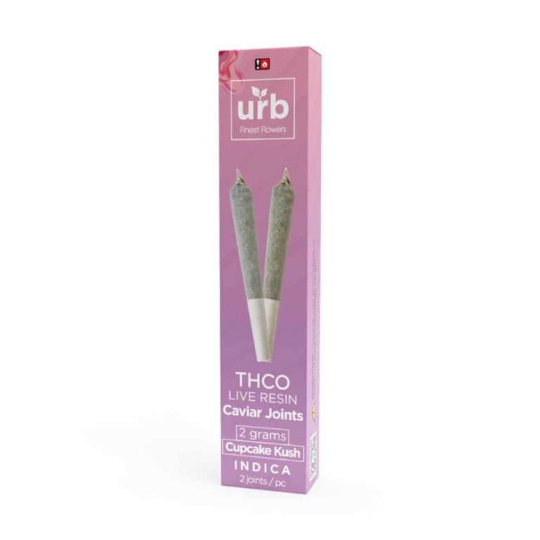 Buy URB THCO Caviar Joint – Cupcake Kush 1G 2 Pack