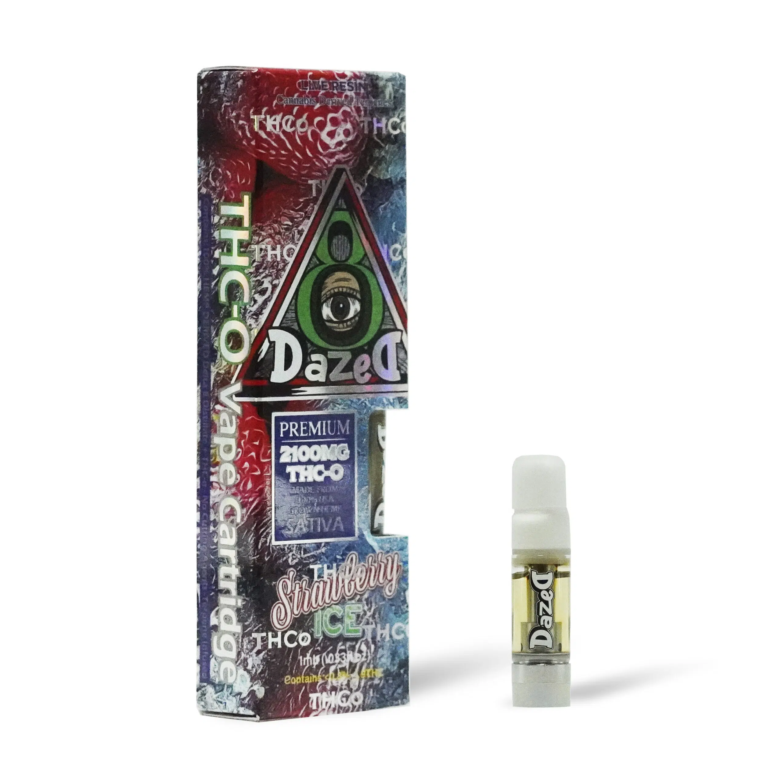 DazeD8 Stawberry Ice Live Resin THC-O Cartridge