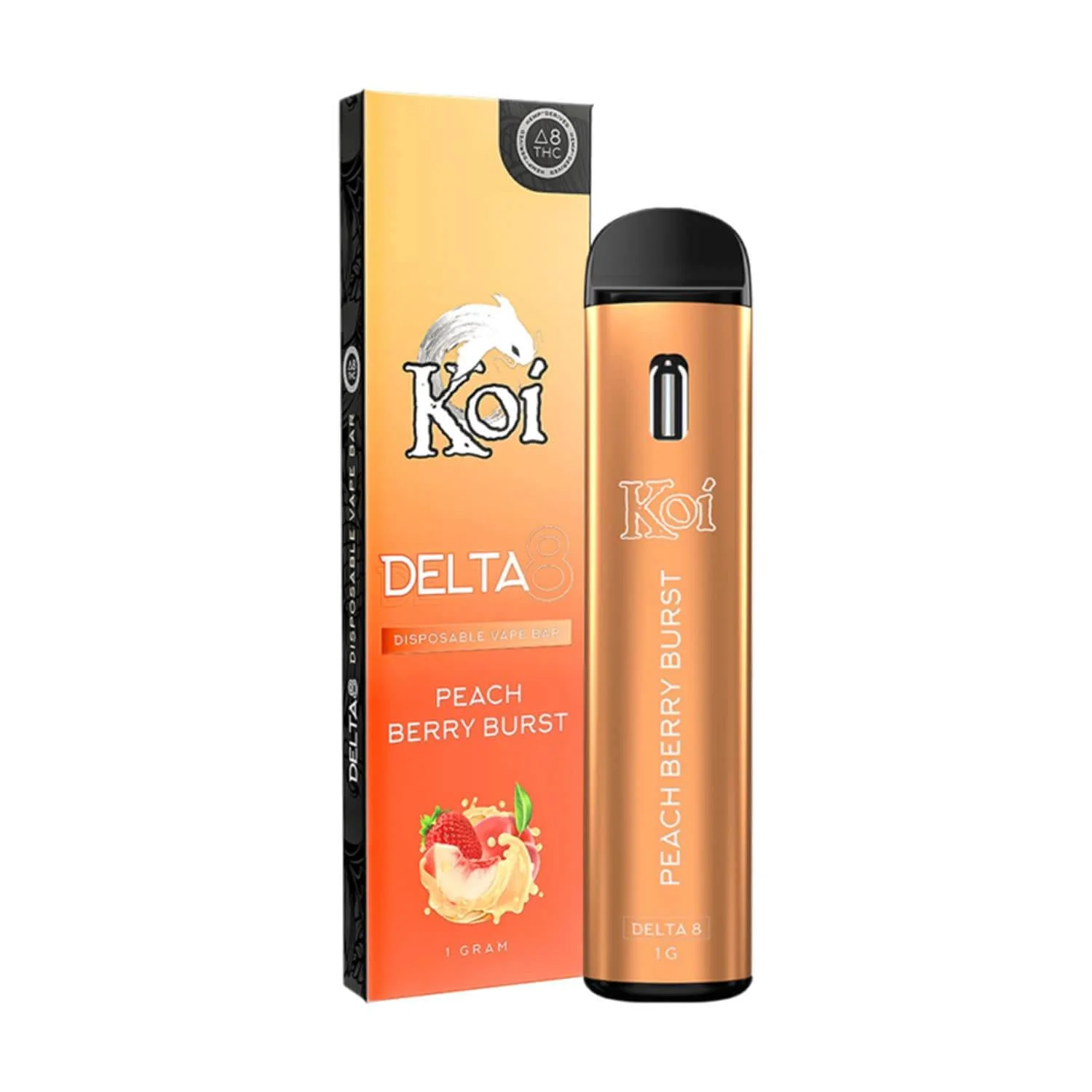 Koi Peach Berry Burst Delta 8 Disposable Vape Bar EU