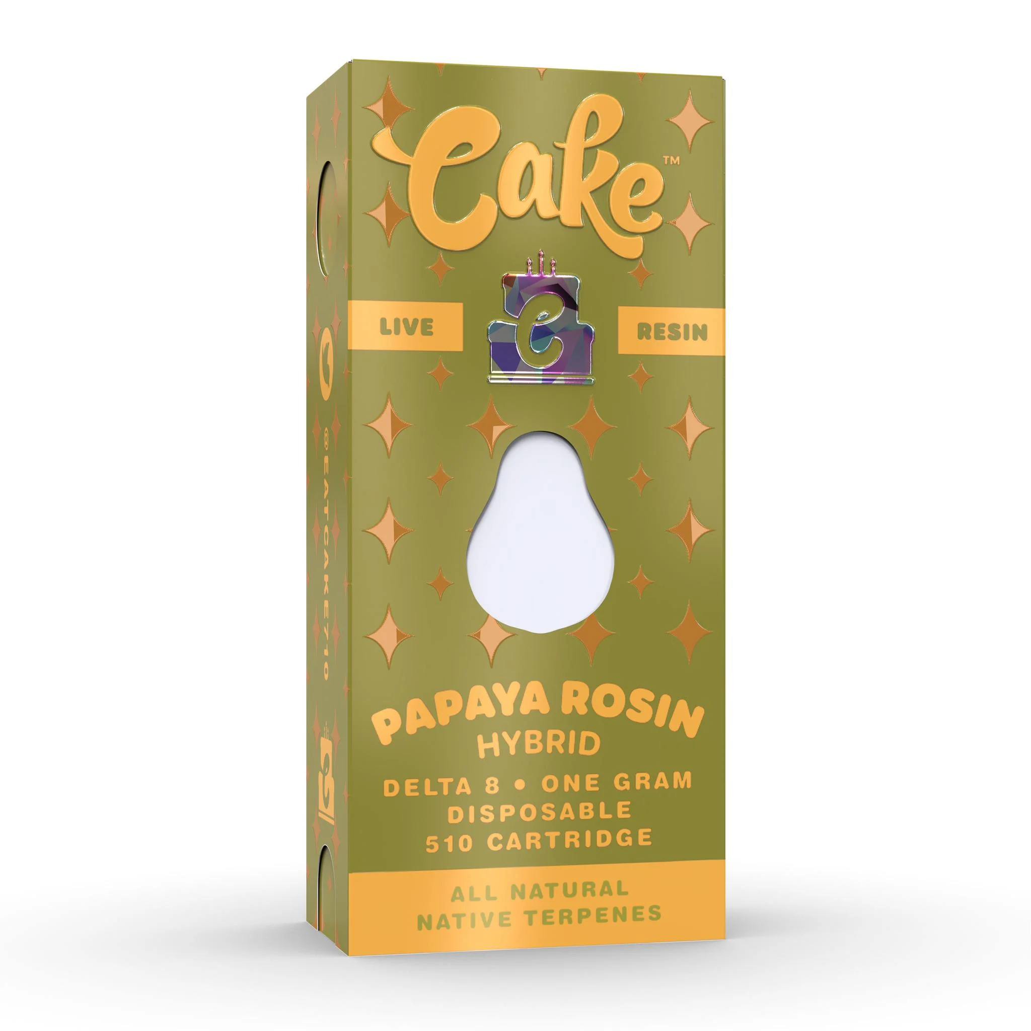 Papaya Rosin Live Resin Delta 8 Cartridge (1g)